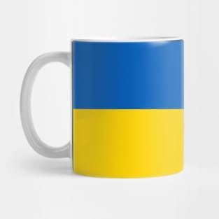 Flag of Ukraine (black background) Mug